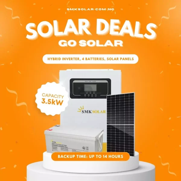 3.5KW Solar Deal with 4 Battery Inverter Solution