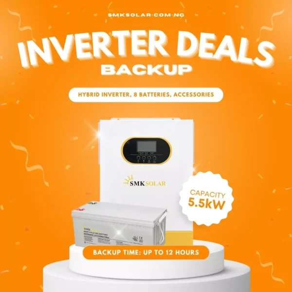 5.5KW 8 Battery Inverter Deal