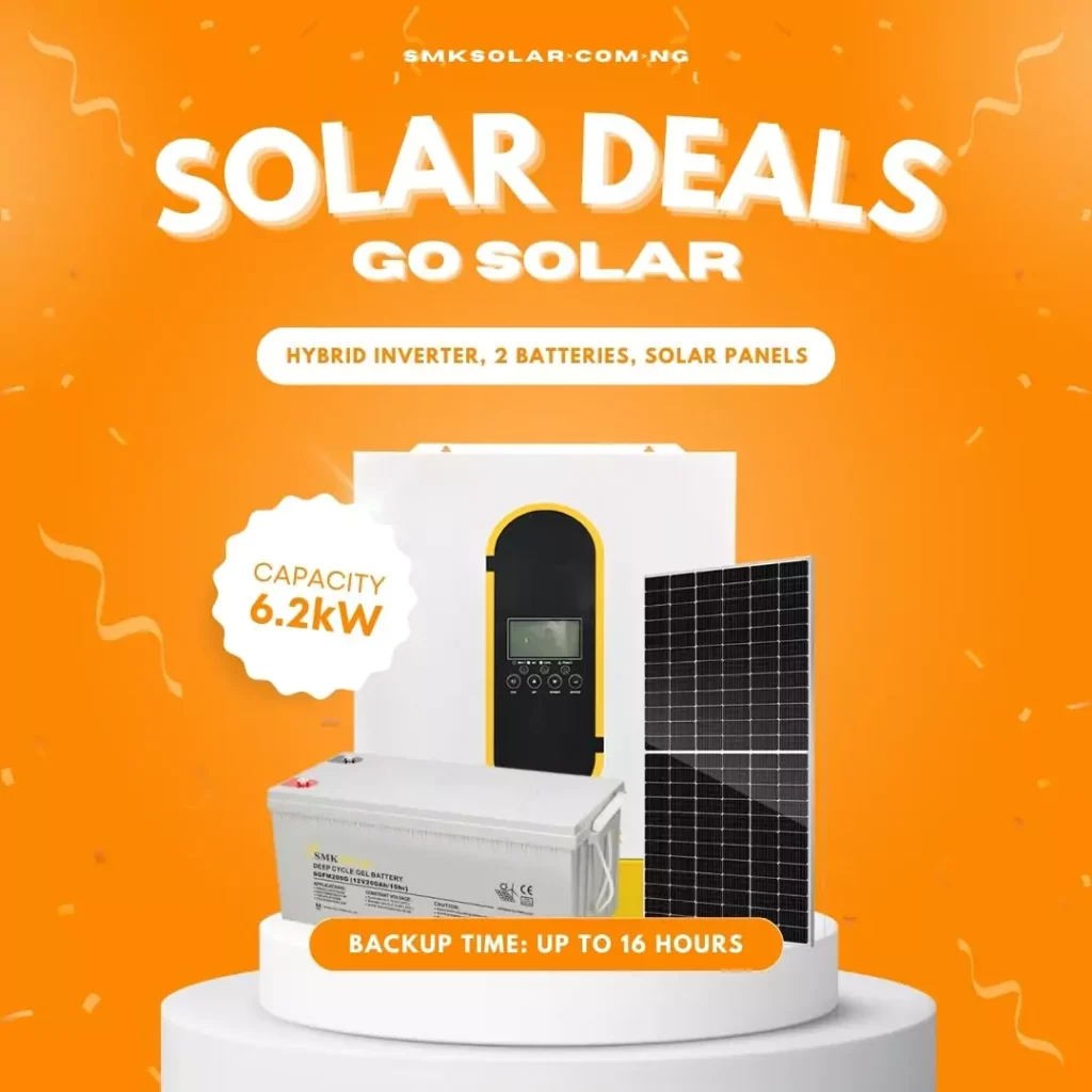 6.2KW Solar Package with 8 Batteries Installation